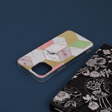 [Užsakomoji prekė] Dėklas skirtas iPhone 13 mini - Techsuit Marble Series - Violetinis Hex  4