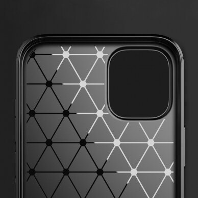 [Užsakomoji prekė] Dėklas skirtas iPhone 13 Pro Max - Techsuit Carbon Silicone - Juodas  4