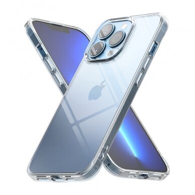 [Užsakomoji prekė] Dėklas skirtas iPhone 13 Pro - Ringke Fusion - permatomas 2