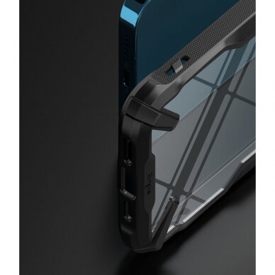 [Užsakomoji prekė] Dėklas iPhone 13 Pro - Ringke Fusion X - Juodas 4