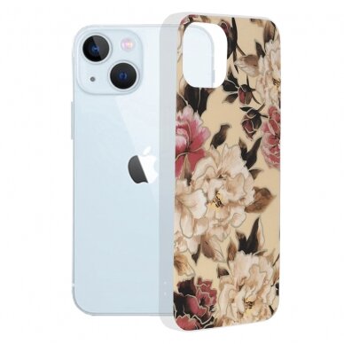 [Užsakomoji prekė] Dėklas skirtas iPhone 13 - Techsuit Marble Series - Mary Berry Nude