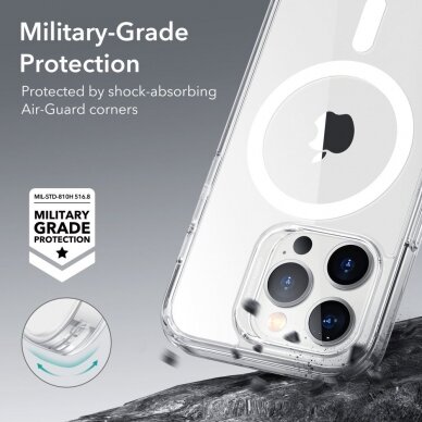 [Užsakomoji prekė] Dėklas skirtas iPhone 14 Pro - ESR Classic Hybrid HaloLock - permatomas  4