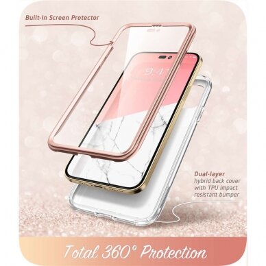 [Užsakomoji prekė] Dėklas skirtas iPhone 14 Pro Max - I-Blason Cosmo - Marble  3