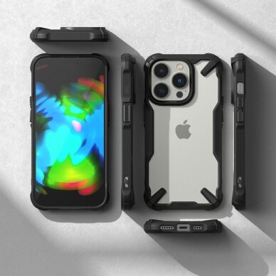 [Užsakomoji prekė] Dėklas skirtas iPhone 14 Pro Max - Ringke Fusion X - Juodas  3