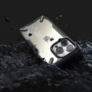 [Užsakomoji prekė] Dėklas skirtas iPhone 14 Pro Max - Ringke Fusion X - Juodas  5