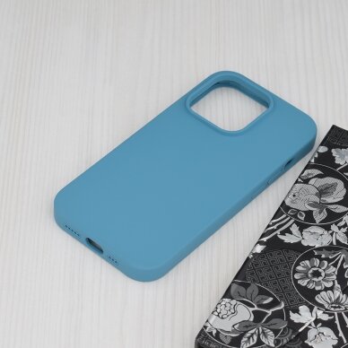 [Užsakomoji prekė] Dėklas skirtas iPhone 14 Pro - Techsuit Soft Edge Silicone - Denim Mėlynas  2