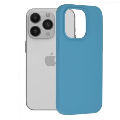[Užsakomoji prekė] Dėklas skirtas iPhone 14 Pro - Techsuit Soft Edge Silicone - Denim Mėlynas