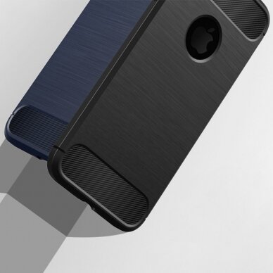 [Užsakomoji prekė] Dėklas skirtas iPhone 7 / 8 - Techsuit Carbon Silicone - Juodas 5