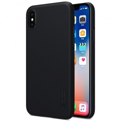 [Užsakomoji prekė] Dėklas skirtas iPhone X / XS - Nillkin Super Frosted Shield - Juodas 3