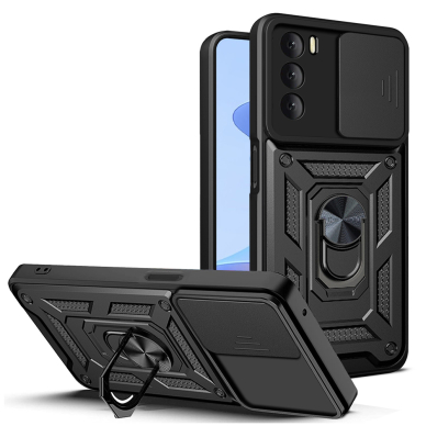 Akcija! Dėklas skirtas Oppo A16 / A16s / A54s - Techsuit CamShield Series - Juodas Akcija! Dėklas skirtas Oppo A16 / A16s / A54s - Techsuit CamShield Series - Juodas