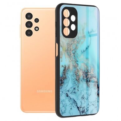 [Užsakomoji prekė] Dėklas skirtas Samsung Galaxy A13 4G - Techsuit Glaze Series - Mėlynas Ocean