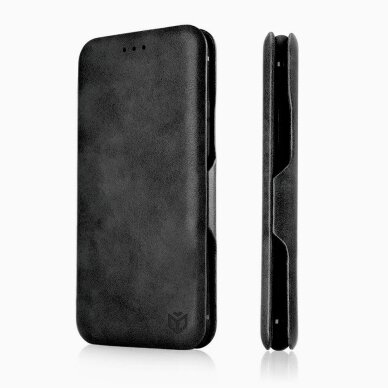 Akcija! Telefono dėklas Samsung Galaxy A23 4G / A23 5G Techsuit Safe Wallet Plus, Juodas Akcija! Telefono dėklas Samsung Galaxy A23 4G / A23 5G Techsuit Safe Wallet Plus, Juodas