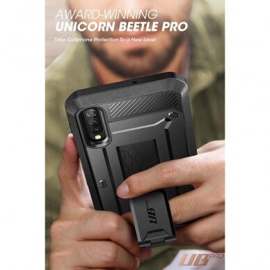 [Užsakomoji prekė] Telefono dėklas Samsung Galaxy A30s / A50 / A50s - Supcase Unicorn Beetle Pro - Juodas  1