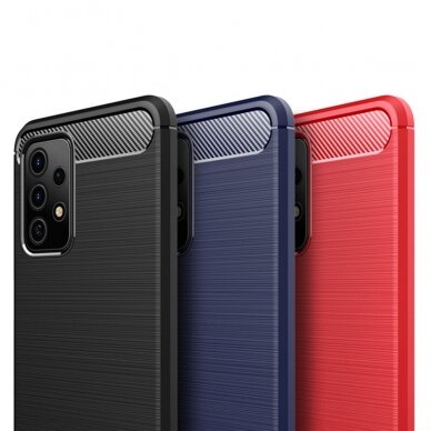 [Užsakomoji prekė] Dėklas skirtas Samsung Galaxy A53 5G - Techsuit Carbon Silicone - Juodas  6