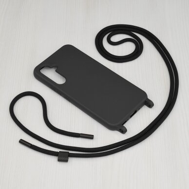 [Užsakomoji prekė] Telefono dėklas Samsung Galaxy A54 - Techsuit Crossbody Lanyard - Juodas  1