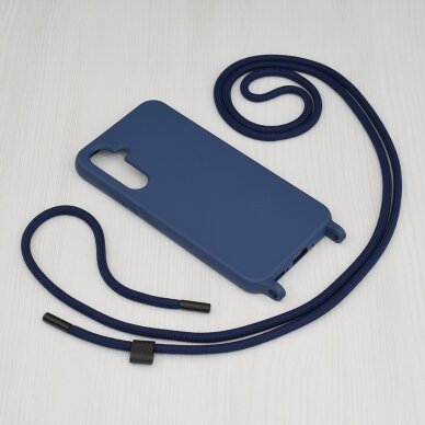 [Užsakomoji prekė] Telefono dėklas Samsung Galaxy A54 - Techsuit Crossbody Lanyard - Mėlynas  1