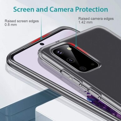 [Užsakomoji prekė] Dėklas skirtas Samsung Galaxy S20 4G / S20 5G - ESR Air Shield Boost Kickstand - permatomas 5