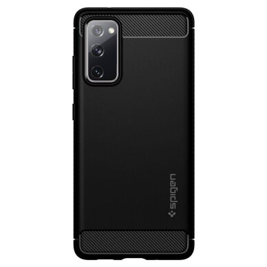 Akcija! Dėklas skirtas Samsung Galaxy S20 FE 4G / S20 FE 5G - Spigen Rugged Armor - Juodas  1