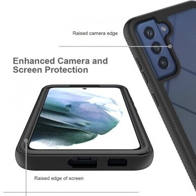 [Užsakomoji prekė] Dėklas skirtas Samsung Galaxy S23 Plus + Folie - Techsuit Defense360 Pro - Juodas  5