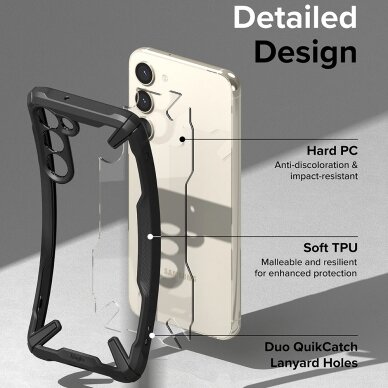 [Užsakomoji prekė] Dėklas skirtas Samsung Galaxy S23 Plus - Ringke Fusion X Design - Camo Juodas  5