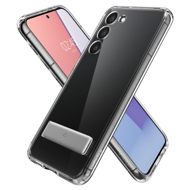 Akcija! Dėklas skirtas Samsung Galaxy S23 Plus - Spigen Ultra Hybrid S - permatomas   4