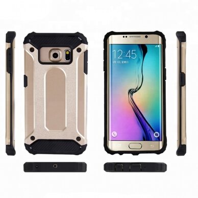 [Užsakomoji prekė] Dėklas skirtas Samsung Galaxy S6 G920 - Techsuit Hybrid Armor - Juodas 3