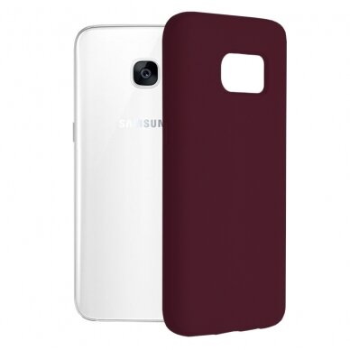 [Užsakomoji prekė] Dėklas skirtas Samsung Galaxy S7 Edge - Techsuit Soft Edge Silicone - Plum Violetinė
