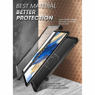[Užsakomoji prekė] Dėklas skirtas Samsung Galaxy Tab A8 10.5 (2021) - Supcase Unicorn Beetle Pro - Juodas 3