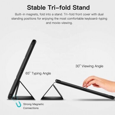 [Užsakomoji prekė] Planšetės dėklas Samsung Galaxy Tab S5e 10.5 2019 T720/T725 - Techsuit FoldPro - Juodas 3