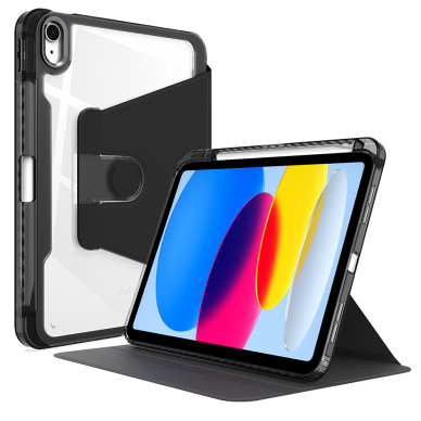 Akcija! Dėklas Samsung Galaxy Tab S9 Ultra - Techsuit Crystal Vision - Juodas
