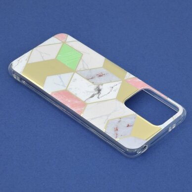 [Užsakomoji prekė] Telefono dėklas Xiaomi Redmi Note 12 5G / Poco X5 - Techsuit Marble Series - Violetinis Hex 3