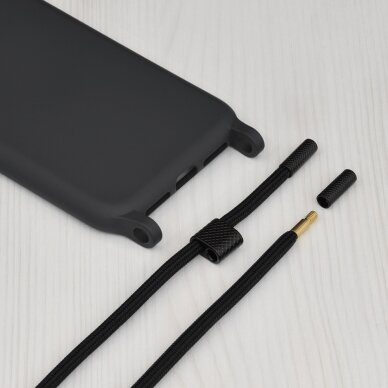 [Užsakomoji prekė] Dėklas skirtas Xiaomi Redmi Note 12 Pro+ - Techsuit Crossbody Lanyard - Juodas 5