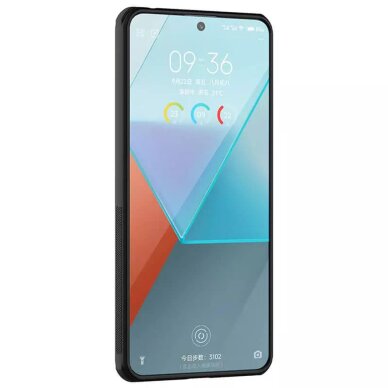 Akcija ! Dėklas Xiaomi Redmi Note 13 Pro 5G / Poco X6 - Nillkin Super Frosted Shield Pro - Juodas 5