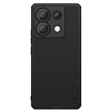 Akcija ! Dėklas Xiaomi Redmi Note 13 Pro 5G / Poco X6 - Nillkin Super Frosted Shield Pro - Juodas