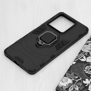 Akcija! Dėklas Xiaomi redmi Note 13 - Techsuit Silicone Shield - Juodas  4