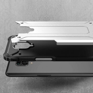 [Užsakomoji prekė] Dėklas skirtas Xiaomi Redmi Note 9S / Note 9 Pro / Note 9 Pro Max - Techsuit Hybrid Armor - Juodas 2