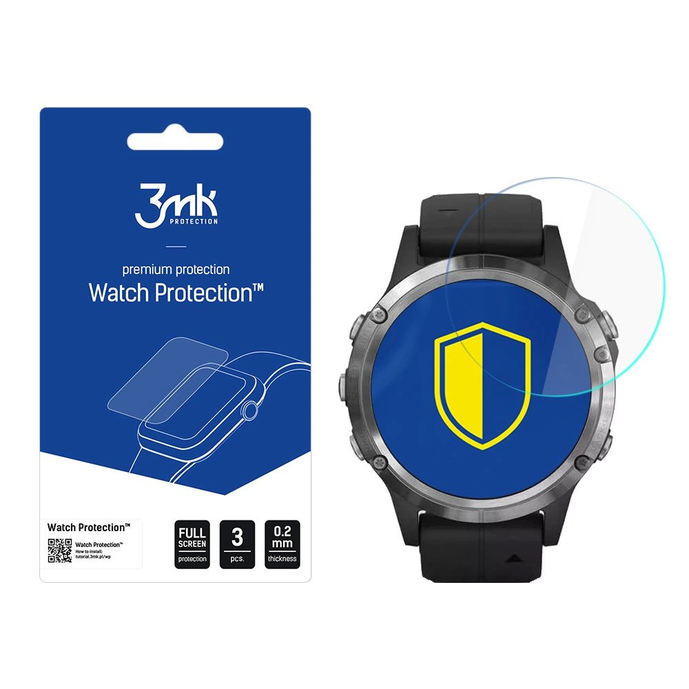 Hibridinis stiklas 3mk Watch Protection Flexible apsauginis stiklas Garmin Fenix 5 Plus