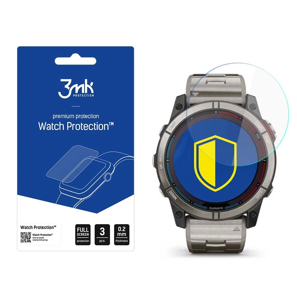 Hibridinis stiklas 3mk Watch Protection Flexible apsauginis stiklas Garmin Quatix 7X