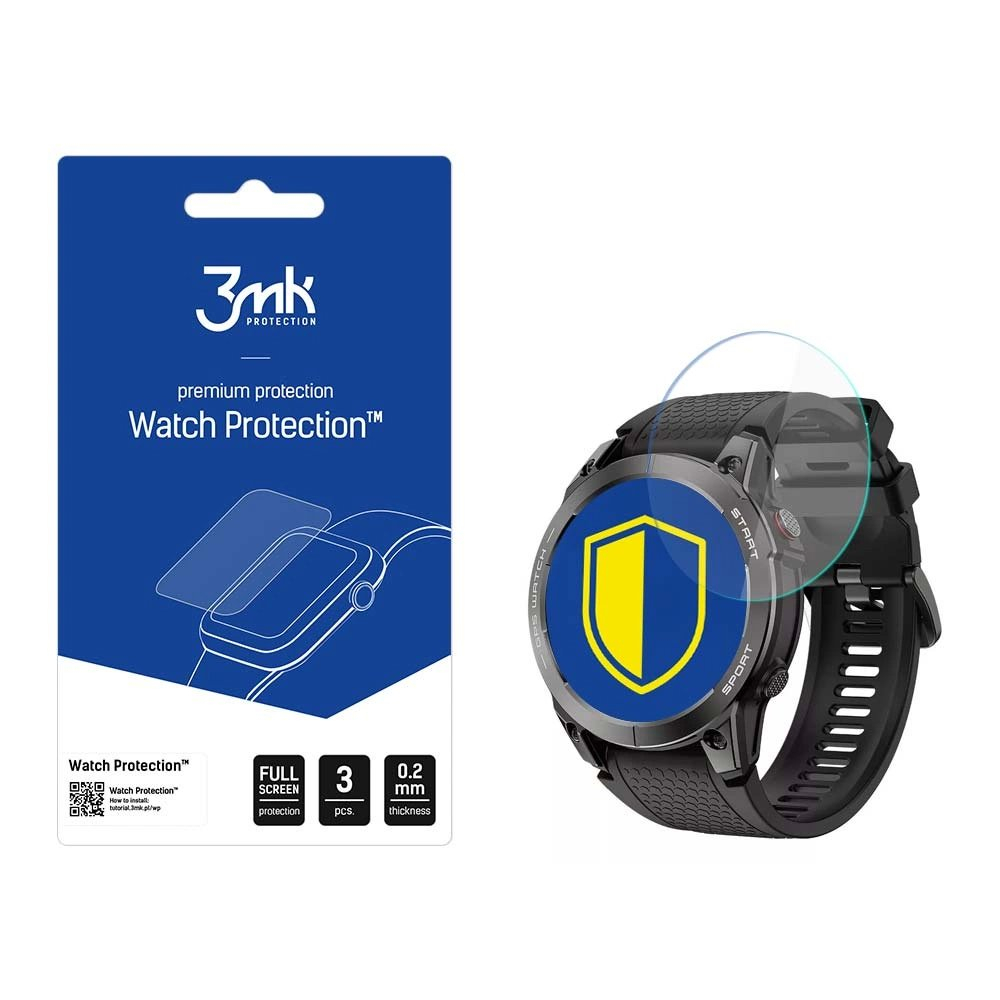 Hibridinis stiklas 3mk Watch Protection FlexibleGlass laikrodžiui Manta Activ X