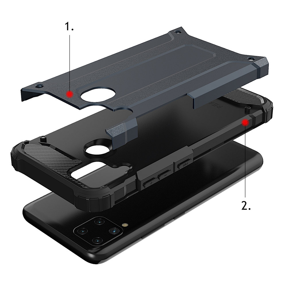 Hybrid Armor case for Realme 10 5G / Realme 9i 5G armored hybrid case black 4