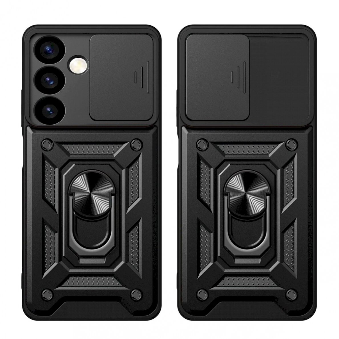 Apsauginis dėklas Hybrid Armor Camshield Samsung Galaxy S24  - Juodas 1 Apsauginis dėklas Hybrid Armor Camshield Samsung Galaxy S24  - Juodas 1