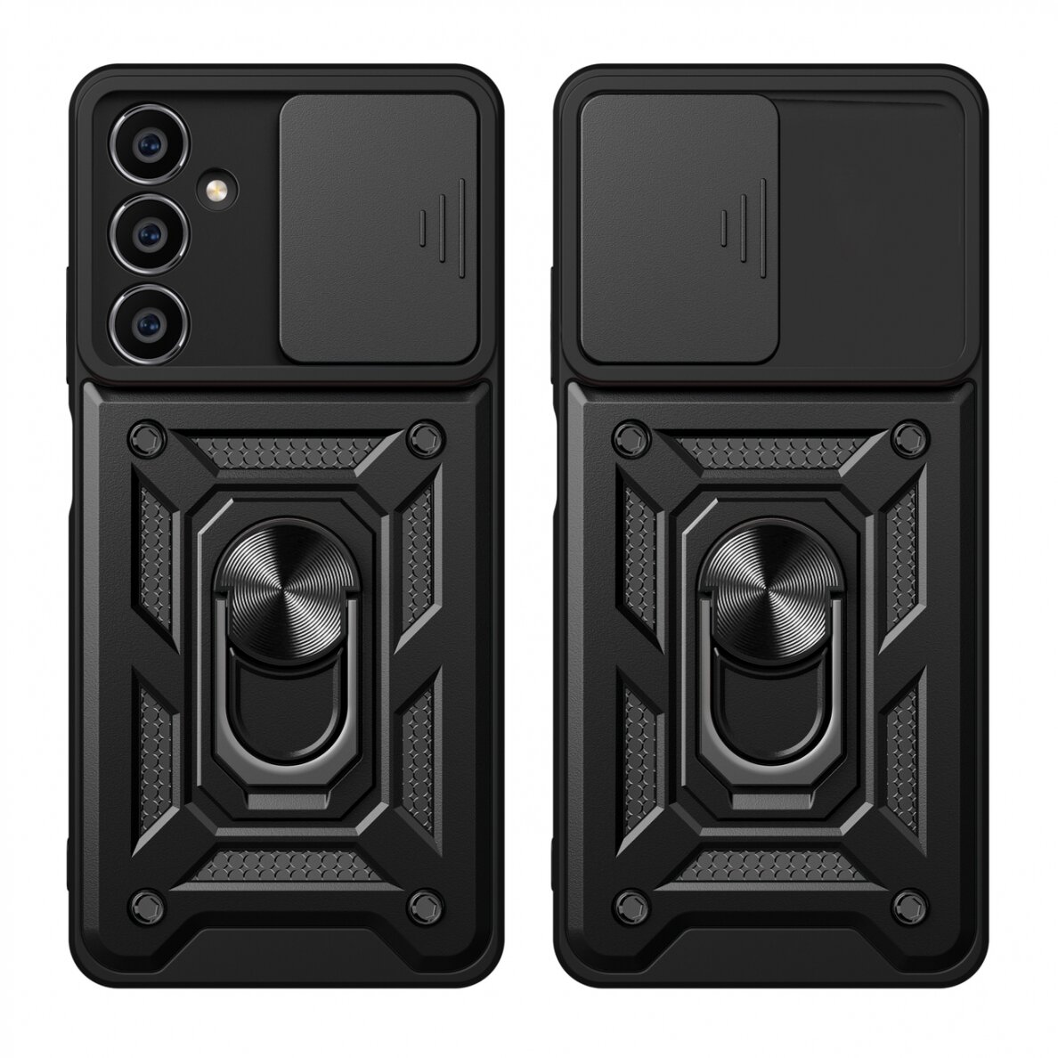 Dėklas Hybrid Armor Camshield Samsung Galaxy M54 - Juodas 1 Dėklas Hybrid Armor Camshield Samsung Galaxy M54 - Juodas 1