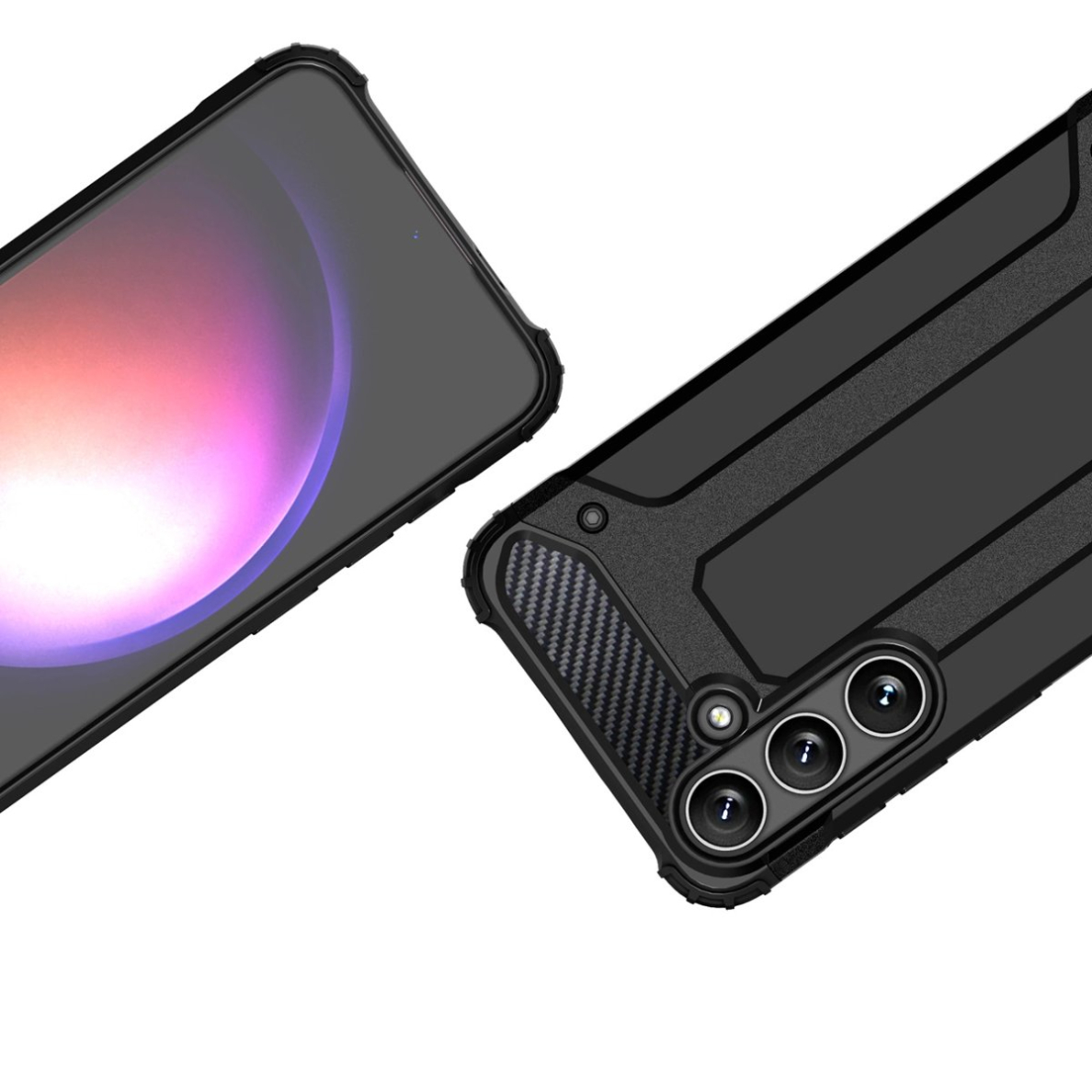 Dėklas Hybrid Armor Samsung Galaxy A16 / A16 5G Armored Hybrid Case - Juodas 5 Dėklas Hybrid Armor Samsung Galaxy A16 / A16 5G Armored Hybrid Case - Juodas 5