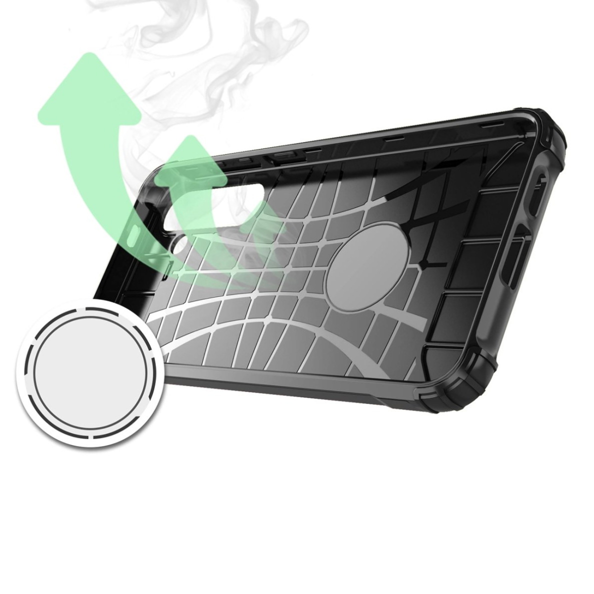 Dėklas Hybrid Armor Samsung Galaxy S25 Hybrid Armored Case - Juodas 6 Dėklas Hybrid Armor Samsung Galaxy S25 Hybrid Armored Case - Juodas 6