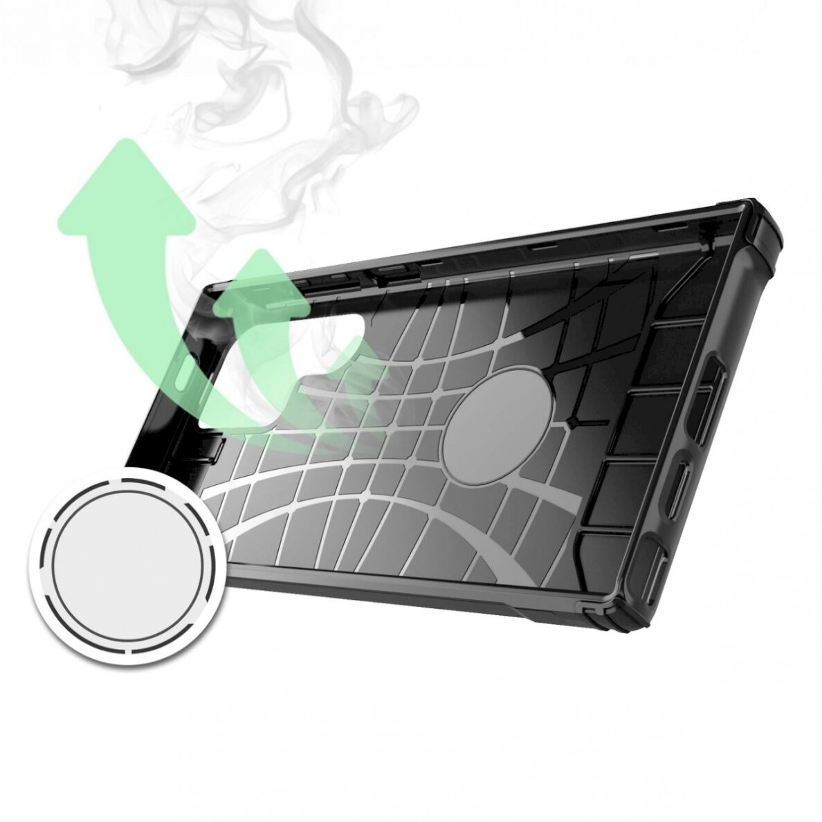 Dėklas Hybrid Armor Samsung S24 Ultra Juodas 5 Dėklas Hybrid Armor Samsung S24 Ultra Juodas 5