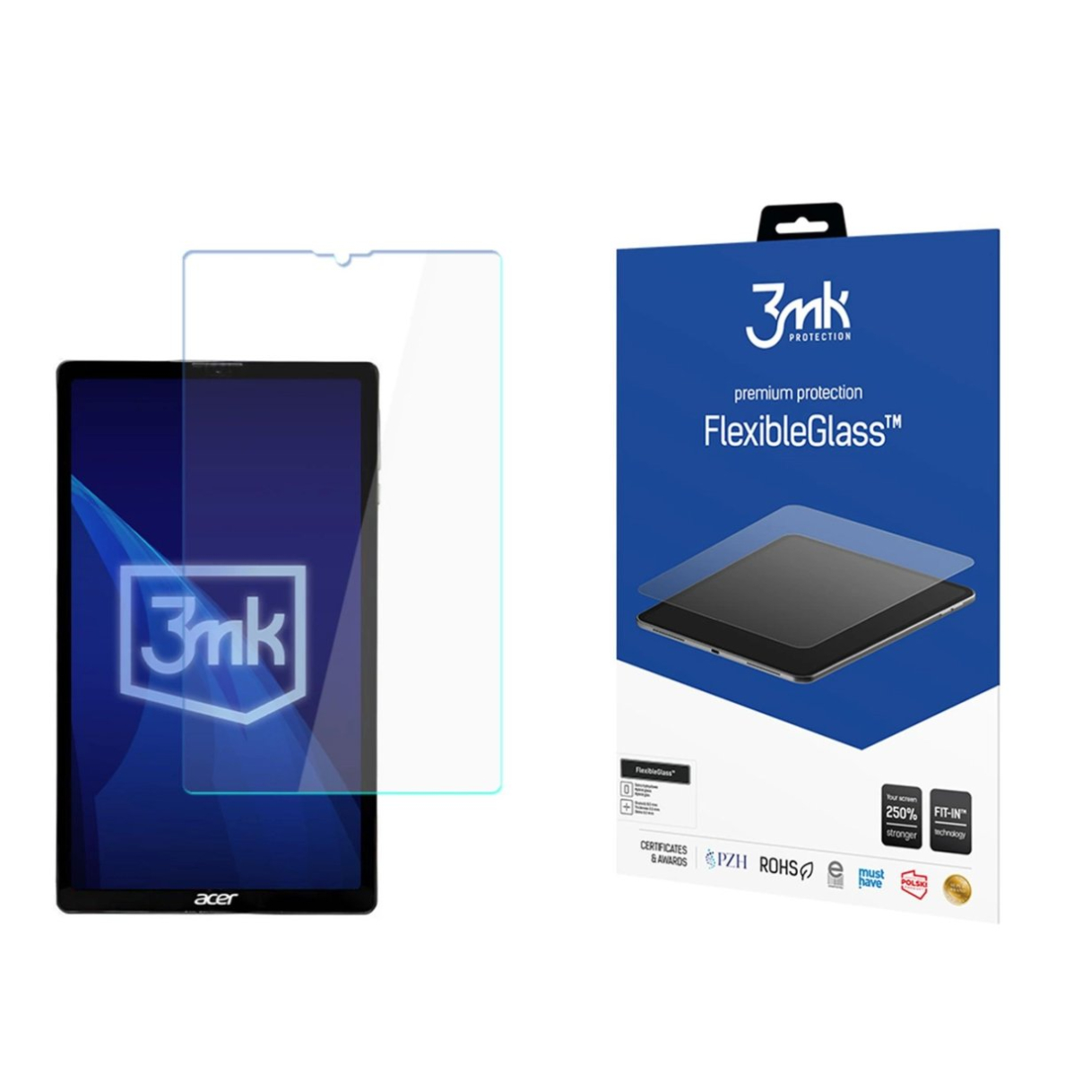 Hibridinis stiklas 3mk Flexible apsauginis stiklas Acer Iconia iM9-12M – iki 11" Hibridinis stiklas 3mk Flexible apsauginis stiklas Acer Iconia iM9-12M – iki 11"