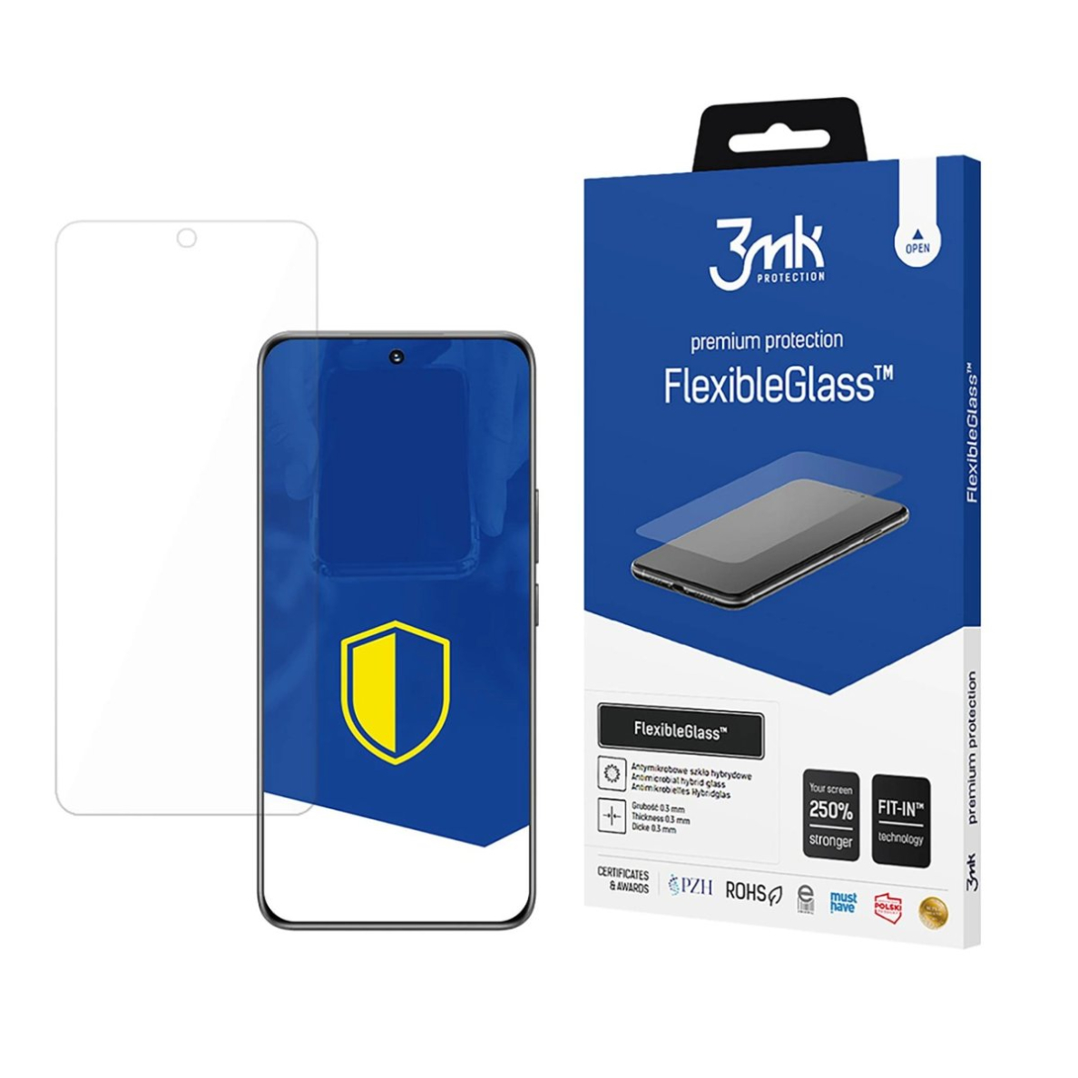 Hibridinis stiklas 3mk Flexible apsauginis stiklas Honor 200 Smart Hibridinis stiklas 3mk Flexible apsauginis stiklas Honor 200 Smart