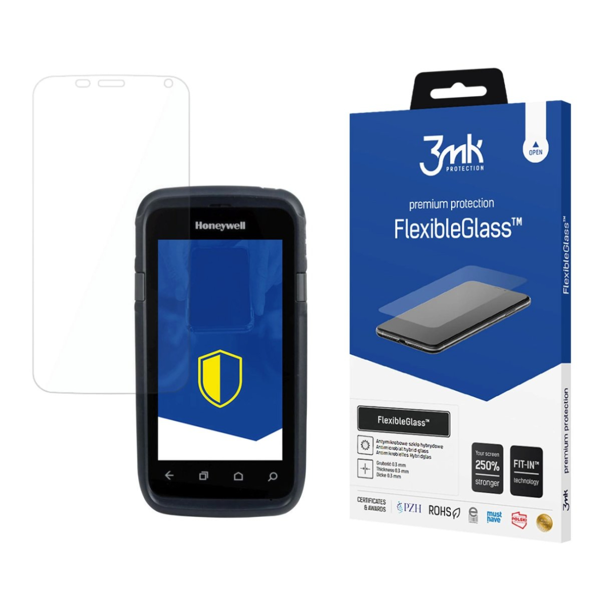 Hibridinis stiklas 3mk FlexibleGlass Honeywell CT60 Hibridinis stiklas 3mk FlexibleGlass Honeywell CT60