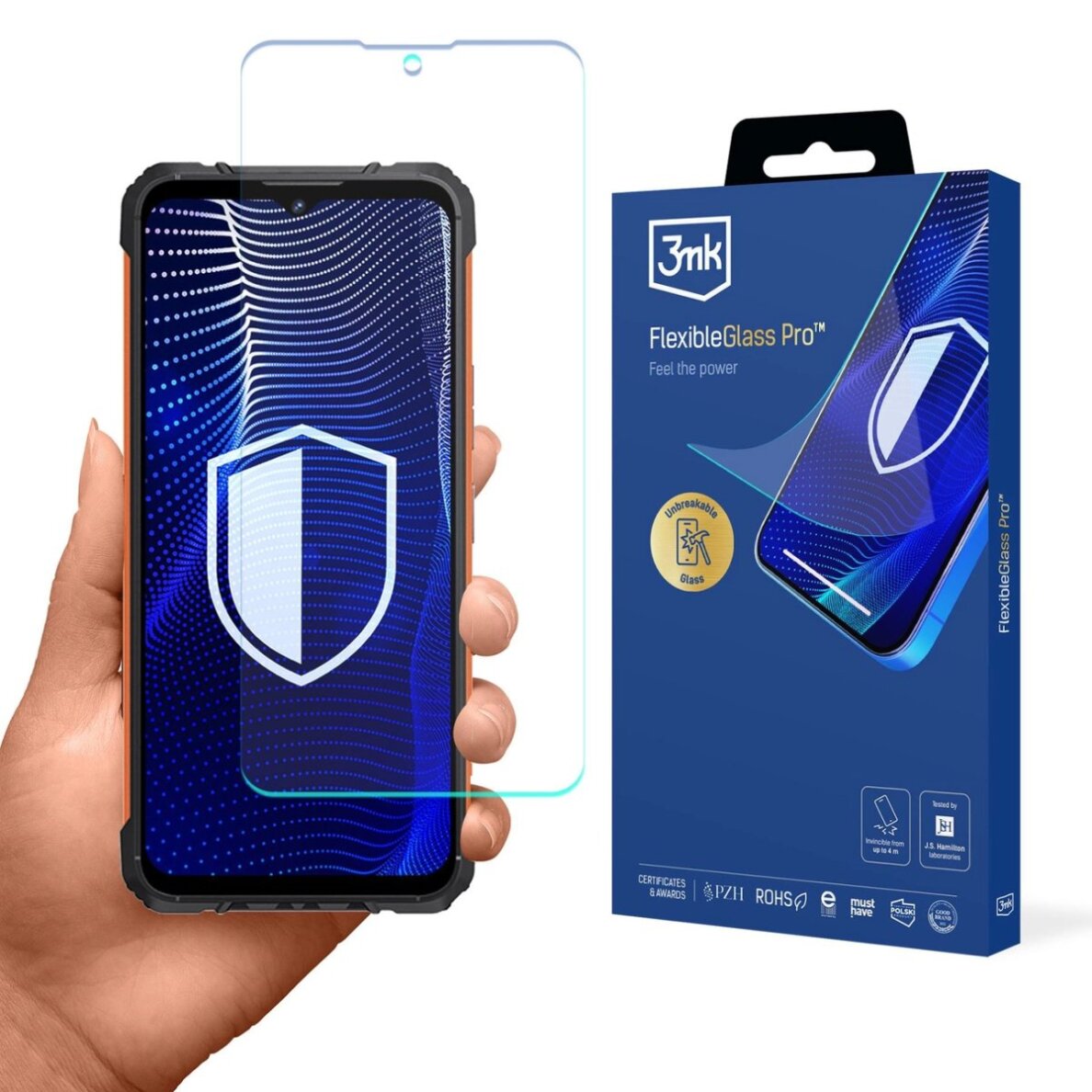 Cubot KingKong Ace 2 3mk FlexibleGlass Pro hibridinis stiklas