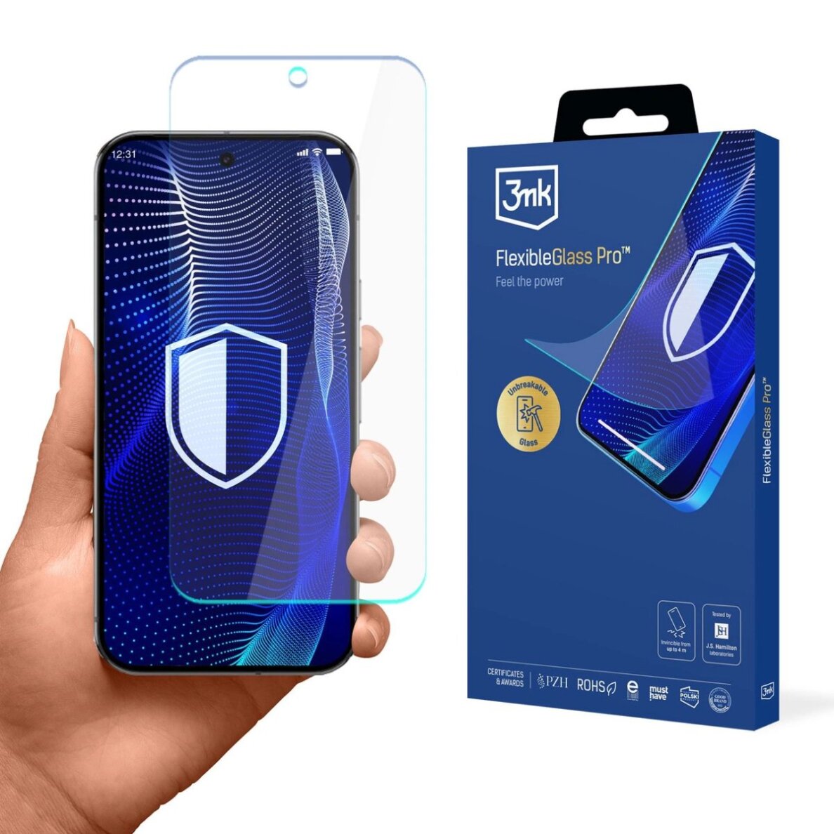 Google Pixel 9 Pro XL 3mk FlexibleGlass Pro hibridinis stiklas Google Pixel 9 Pro XL 3mk FlexibleGlass Pro hibridinis stiklas